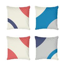 Kit 4 Capas De Almofadas Decorativa Abstrato Requinte