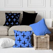Kit 4 Capas De Almofadas Decorativa Bleu Kit 4 Capas De Almofadas Decorativa Bleu