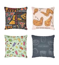 Kit 4 Capas De Almofadas Decorativa Food Kit 4 Capas De Almofadas Decorativa Food