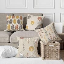 Kit 4 Capas De Almofadas Decorativa Forrest