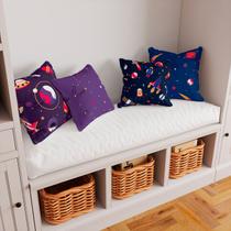 Kit 4 Capas De Almofadas Decorativa Space and Stars