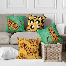 Kit 4 Capas De Almofadas Decorativa Wild