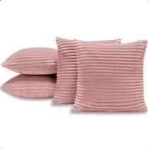 Kit 4 Capas de Almofadas Decorativas 45x45 cm