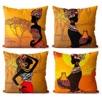 Kit 4 Capas De Almofadas Decorativas 45X45 - Moderna 029 Kit 4 Capas De Almofadas Decorativas 45X45 - Moderna 029