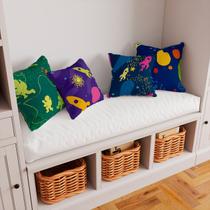 Kit 4 Capas De Almofadas Decorativas Astronauta Abstrato Kit 4 Capas De Almofadas Decorativas Astronauta Abstrato