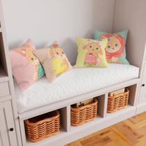 Kit 4 Capas De Almofadas Decorativas Coelhinhas cute de páscoa