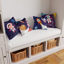Kit 4 Capas De Almofadas Decorativas Infantil Galaxia Astronauta Espaço