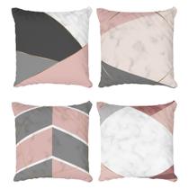 Kit 4 Capas de Almofadas Decorativas Marble Kit 4 Capas de Almofadas Decorativas Marble
