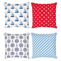 Kit 4 Capas De Almofadas Decorativas Marine
