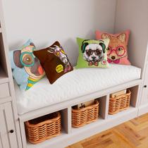 Kit 4 Capas De Almofadas Decorativas Pop Animais Kit 4 Capas De Almofadas Decorativas Pop Animais