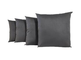 Kit 4 Capas De Almofadas Decorativas Sued Lisas 45x45 Lindas