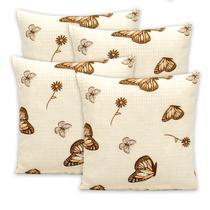 Kit 4 Capas de Almofadas Estampadas 40x40 C/ Zíper Piquet Favinho Decoração Luxo