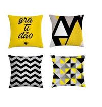 kit 4 capas de almofadas geométricas moderna 40x40 kit 4 capas de almofadas geométricas moderna 40x40