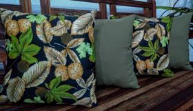 - kit 4 capas de almofadas Gorgurinho/ Oxford Verde 45x 45