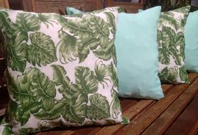 kit 4 capas de almofadas Gorgurinho Verde /Oxford Com Tifany 45x45