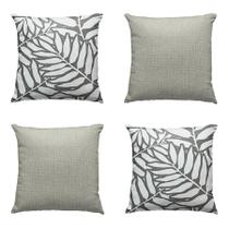 Kit 4 Capas de Almofadas Grandes para Encosto de Sofá Decorativas Luxo