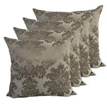 Kit 4 Capas De Almofadas Jacquard Medalhão 60x60 (tamanho Extra Grande) Kit 4 Capas De Almofadas Jacquard Medalhão 60x60 (tamanho Extra Grande)