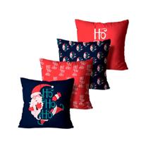 Kit 4 Capas De Almofadas Mdecore Alta Qualidade 45x45 Variados