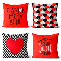 Kit 4 Capas De Almofadas Natalina 45x45
