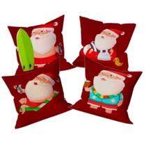 Kit 4 Capas de Almofadas Natalinas Decoração