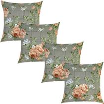 Kit 4 Capas de Almofadas Nicole Pessêgo 45x45cm Kit 4 Capas de Almofadas Nicole Pessêgo 45x45cm