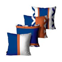 Kit 4 Capas de Almofadas Premium Mdecore 45x45 Kit 4 Capas de Almofadas Premium Mdecore 45x45