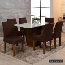 Kit 4 Capas De Cadeira Jantar Cozinha Lisa Com Elástico