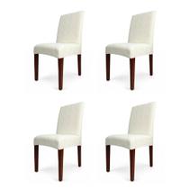 Kit 4 Capas de Cadeira Linha Gold Holandesa - Creme