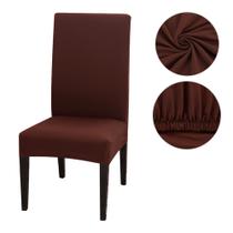 Kit 4 Capas de Cadeira Spandex Mesa Sala de Jantar, Lisas, tamanho Universal com Elástico