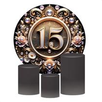 Kit 4 Capas Decorativas Para Festa de 15 Anos Sublimado Várias Estampas Tecido Premium Para Festas, Eventos e Datas Comemorativas. Kit 4 Capas Decorativas Para Festa de 15 Anos Sublimado Várias Estampas Tecido Premium Para Festas, Eventos e Datas Comemorativas.