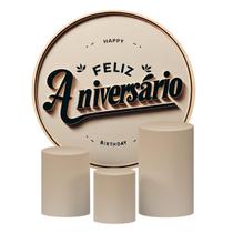 Kit 4 Capas Decorativas Para Festa de Aniversário Várias Estampas Tecido Premium Para Comemorações