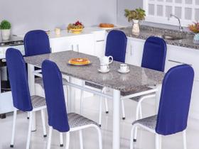 Kit 4 Capas Encosto Cadeira Aço Tubular Cozinha Malha Gel Kit 4 Capas Encosto Cadeira Aço Tubular Cozinha Malha Gel