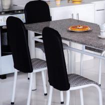 Kit 4 Capas Encosto Cadeira Ferro Tubular Cozinha E Jantar Kit 4 Capas Encosto Cadeira Ferro Tubular Cozinha E Jantar