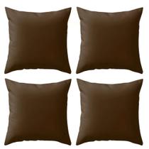 Kit 4 Capas Lisas Varias Cores Para Sala Sofá Luxo