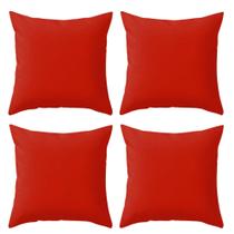 Kit 4 Capas Lisas Varias Cores Para Sala Sofá Luxo