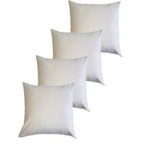 Kit 4 Capas Para Almofada 45 cm x 45 cm Suede Bege Casa Chick