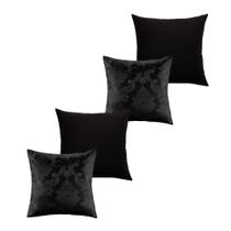 Kit 4 Capas Para Almofada Decorativa Elegante Sala Sofá 45cm Zíper