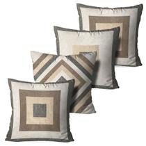 Kit 4 Capas Para Almofadas Decorativas Geometrico 45x45cm Kit 4 Capas Para Almofadas Decorativas Geometrico 45x45cm