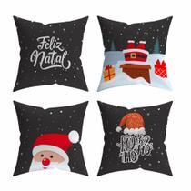 Kit 4 Capas Para Almofadas Decorativas Natal - LuckBaby