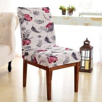 Kit 4 Capas para Cadeira Sala De Jantar Alstromérias Kit 4 Capas para Cadeira Sala De Jantar Alstromérias