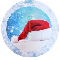Kit 4 Capas Para Sousplat Gorro De Papai Noel 35cmx35cm - UN / 4 Kit 4 Capas Para Sousplat Gorro De Papai Noel 35cmx35cm - UN / 4