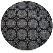 Kit 4 Capas para Sousplat Mandala Black Charlô 35cmx35cm