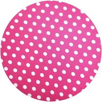 Kit 4 Capas Para Sousplat Poá Pink 35x35cm