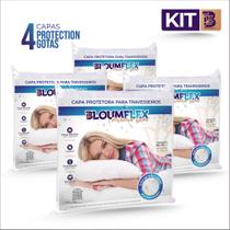 Kit 4 Capas Para Travesseiros Protéction Gotas - BloumFlex