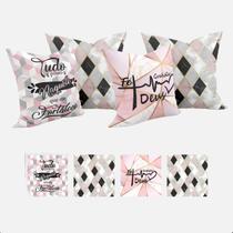Kit 4 capas Personalizadas 45x45cm Kit 4 capas Personalizadas 45x45cm