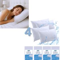 Kit 4 Capas Protetoras de Travesseiro 200 Fios