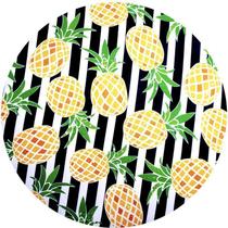 Kit 4 Capas Sousplat Abacaxi Vitral 35cmx35cm