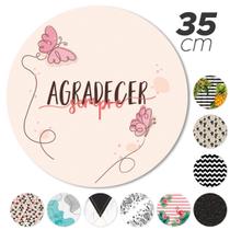 Kit 4 Capas Sousplat Jogo Americano Sala Jantar Gratidão