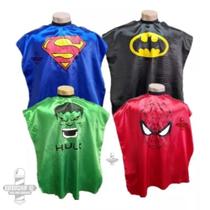 Kit 4 Capas Super Heróis Para Corte Infantil Barbeiro Kit 4 Capas Super Heróis Para Corte Infantil Barbeiro