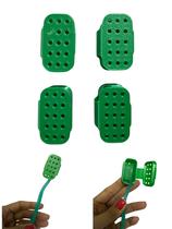 Kit 4 Capinhas Protetora Escova Dente Protetor Cerdas Dental